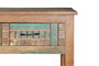 GINER Y COLOMER Console exclusive à 2 tiroirs en bois recyclé multicolore